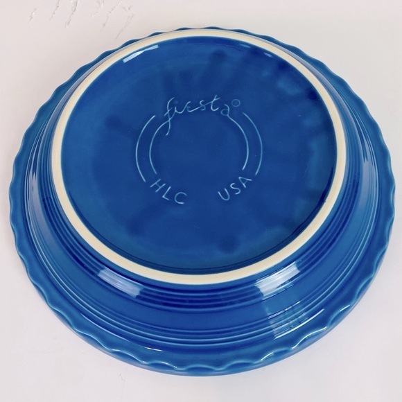 Homer Laughlin Cobalt Blue Fiesta Deep Dish Pie Baker 10” - Picture 4 of 5